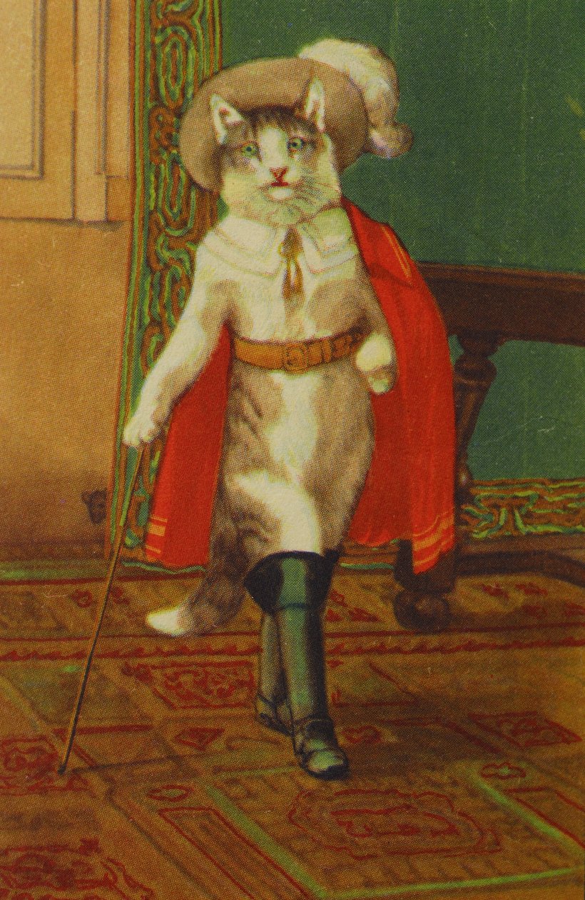 Ilustracja Boot Cat Conte de Perrault autorstwa Unknown