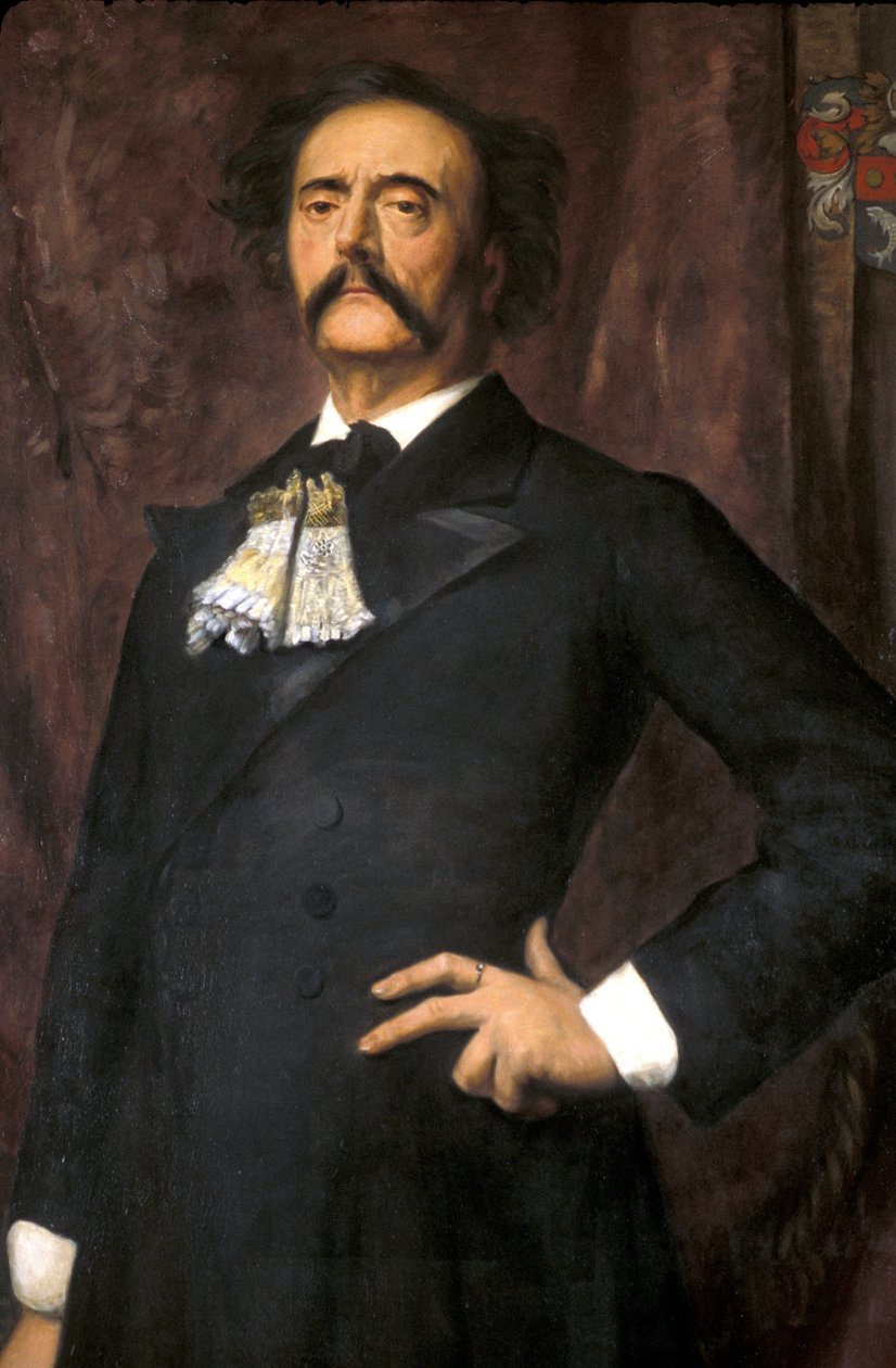 Manche N* 082, Museum of St Sauveur le Viscount, Portret Julesa Barbey dAurevilly (1808-1889), autorstwa Emile Levy (1826-1890), 1881 autorstwa Unknown
