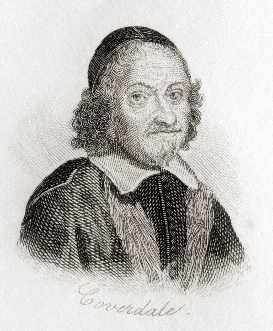 Myles Coverdale lub Miles Coverdale, 1488 ? 1569. autorstwa Unknown