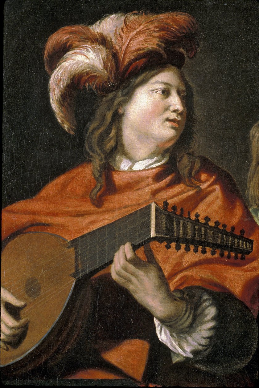 Picardie 087 - Laon - Muzeum - „” Le Concert”” (detal) autorstwa Mathieu Le Nain (1607-1667) autorstwa Unknown