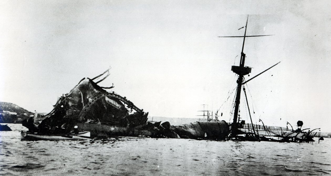 Katastrofa USS Maine, 1898 (patrz 206525, 206526) autorstwa American Photographer