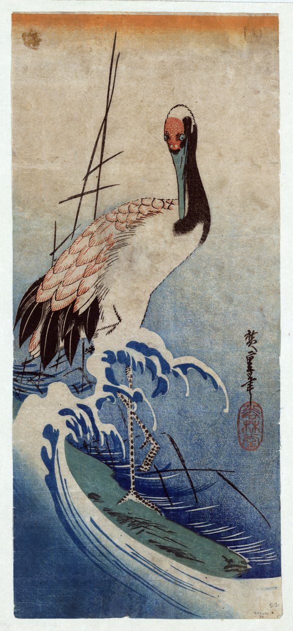 Fala winorośli (członek linii C Wave s) autorstwa Utagawa Hiroshige