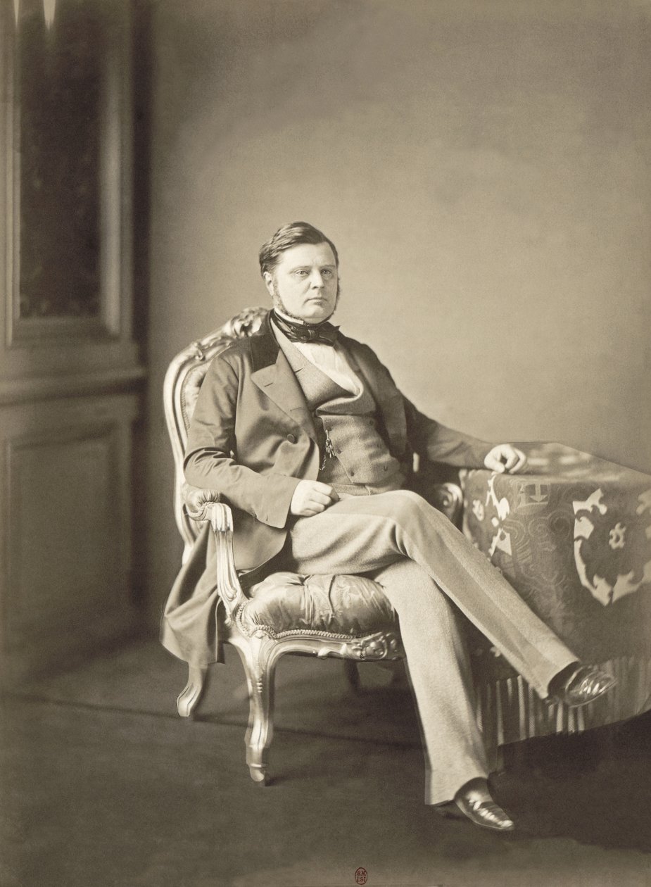 Hrabia Alexandre Joseph Colonna-Walewski (1810 - 1868), minister spraw zagranicznych Napoleona III autorstwa Mayer and Pierson