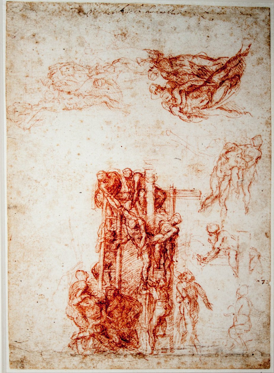 Studia do złożenia z krzyża autorstwa Michelangelo Buonarroti