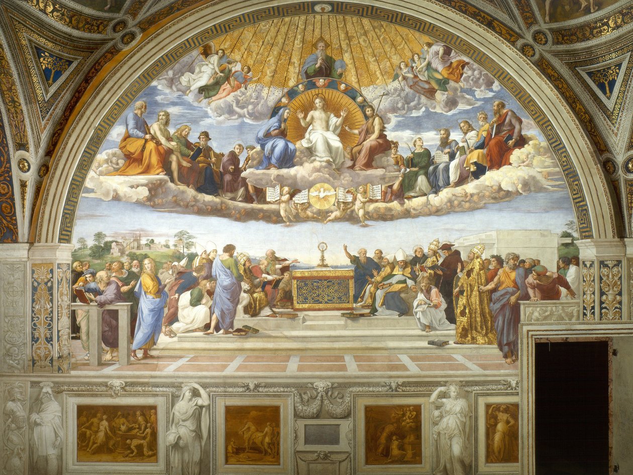 Spór o sakrament autorstwa Raffaello Sanzio Raphael