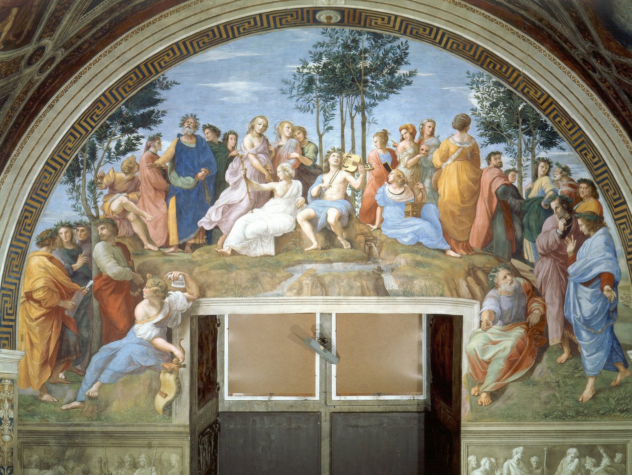 Parnas autorstwa Raffaello Sanzio Raphael