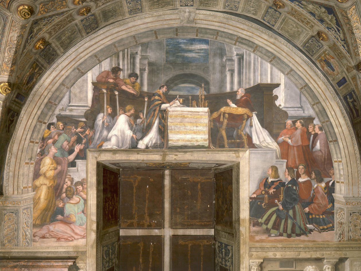 Msza Bolsena autorstwa Raffaello Sanzio Raphael