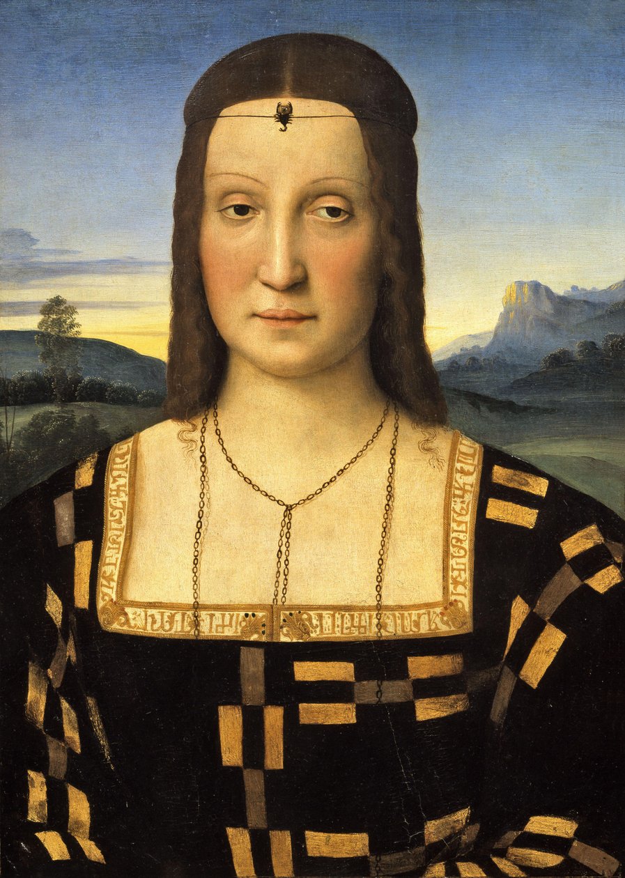 Portret Elisabetty Gonzagi autorstwa Raffaello Sanzio Raphael