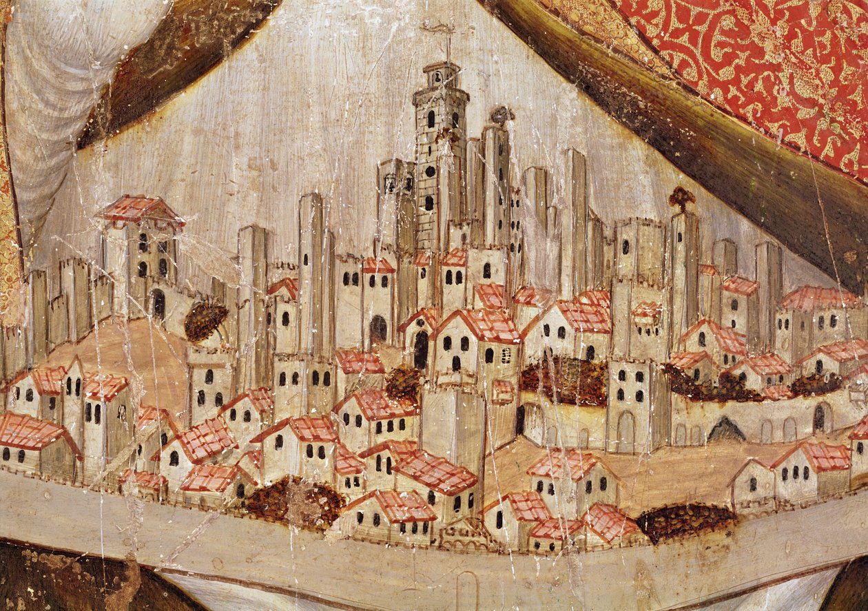 Fragment San Gimignano, ok. 1391 (tempera na panelu) autorstwa Taddeo di Bartolo