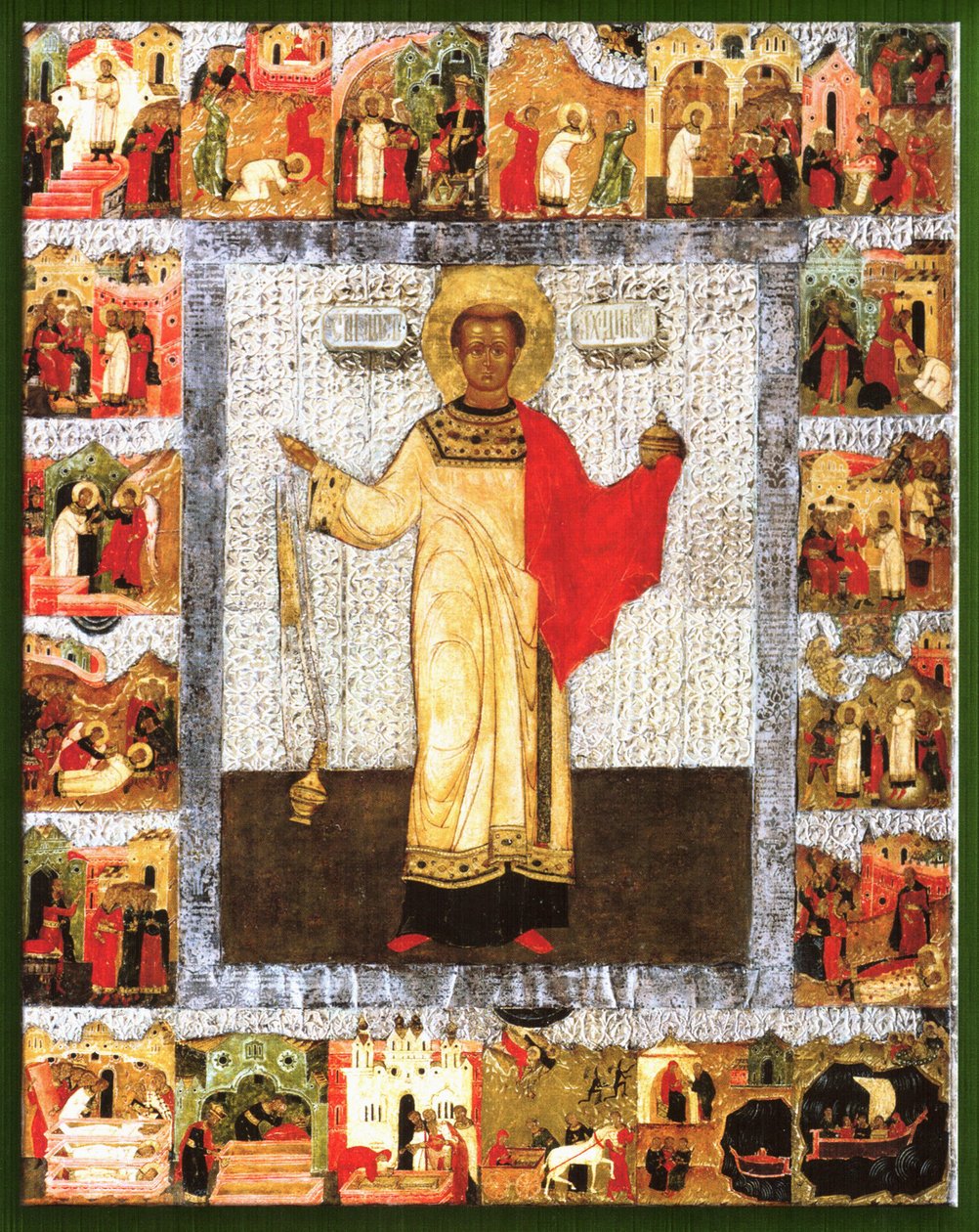 Ikona rosyjska św. Szczepana autorstwa Unknown