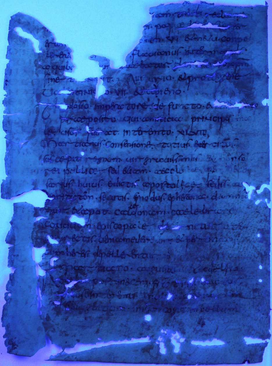 folio 2 verso kodeksu (palimpsest) autorstwa Unknown