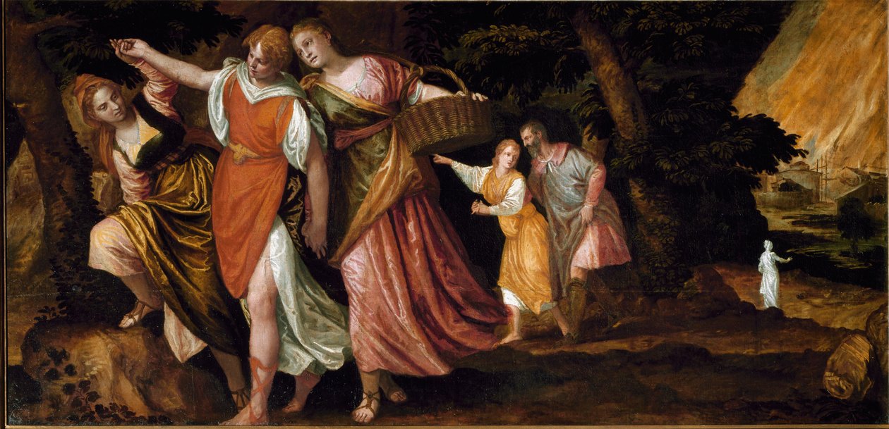 Loth i jego córki (malarstwo, c.1580) autorstwa Veronese