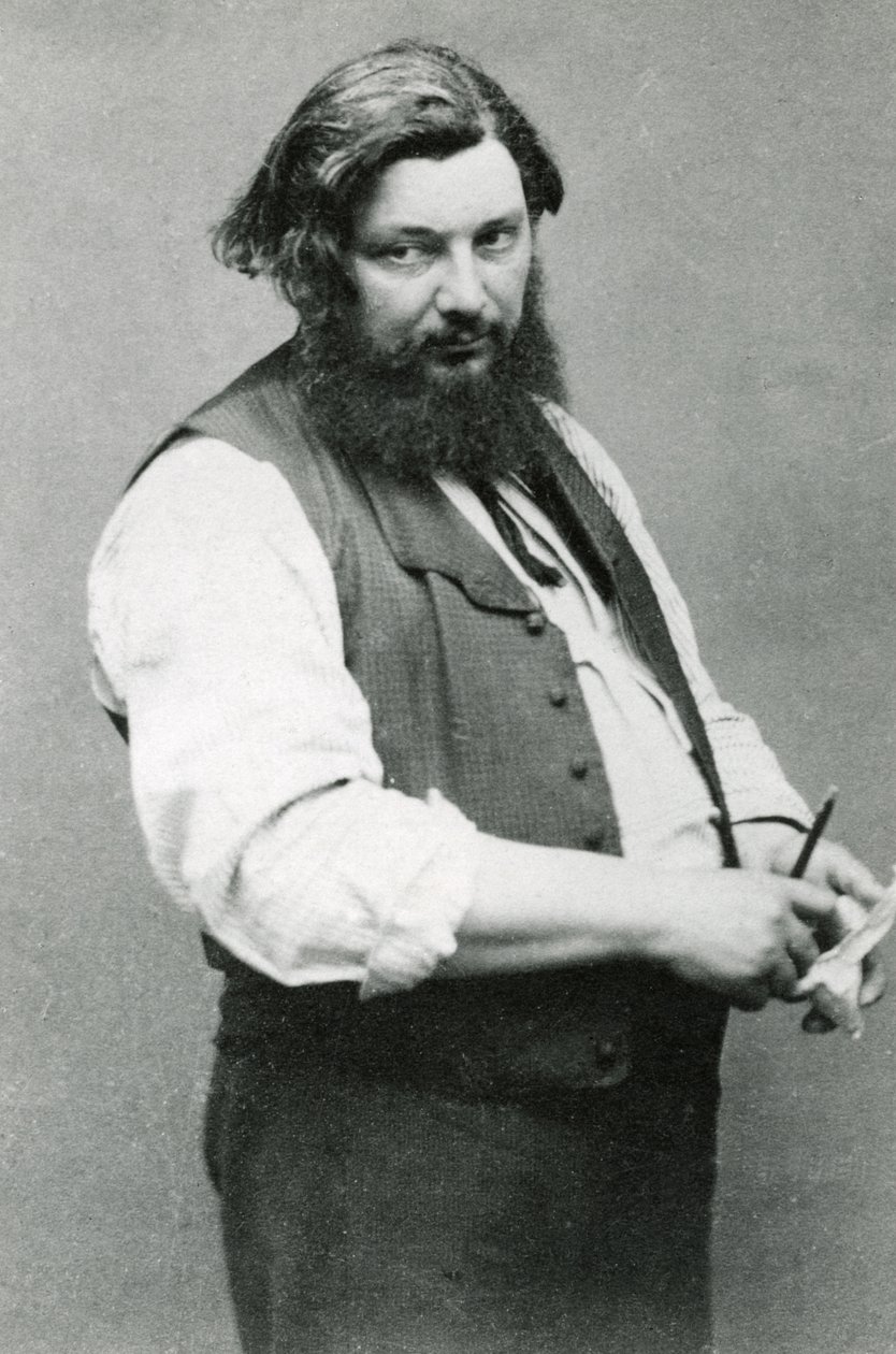 Gustave Courbet (zdjęcie czarno-białe) autorstwa (1820 1910) Nadar