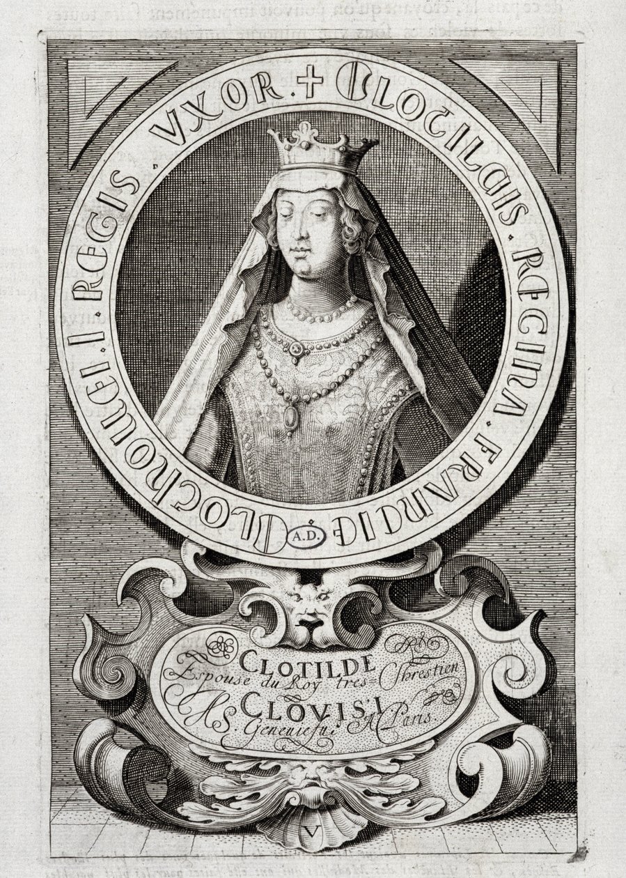Portret królowej Clotilde autorstwa (after) French School
