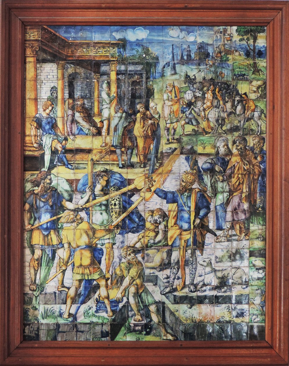 Chantilly, zamek: kafelkowa scena autorstwa Unknown