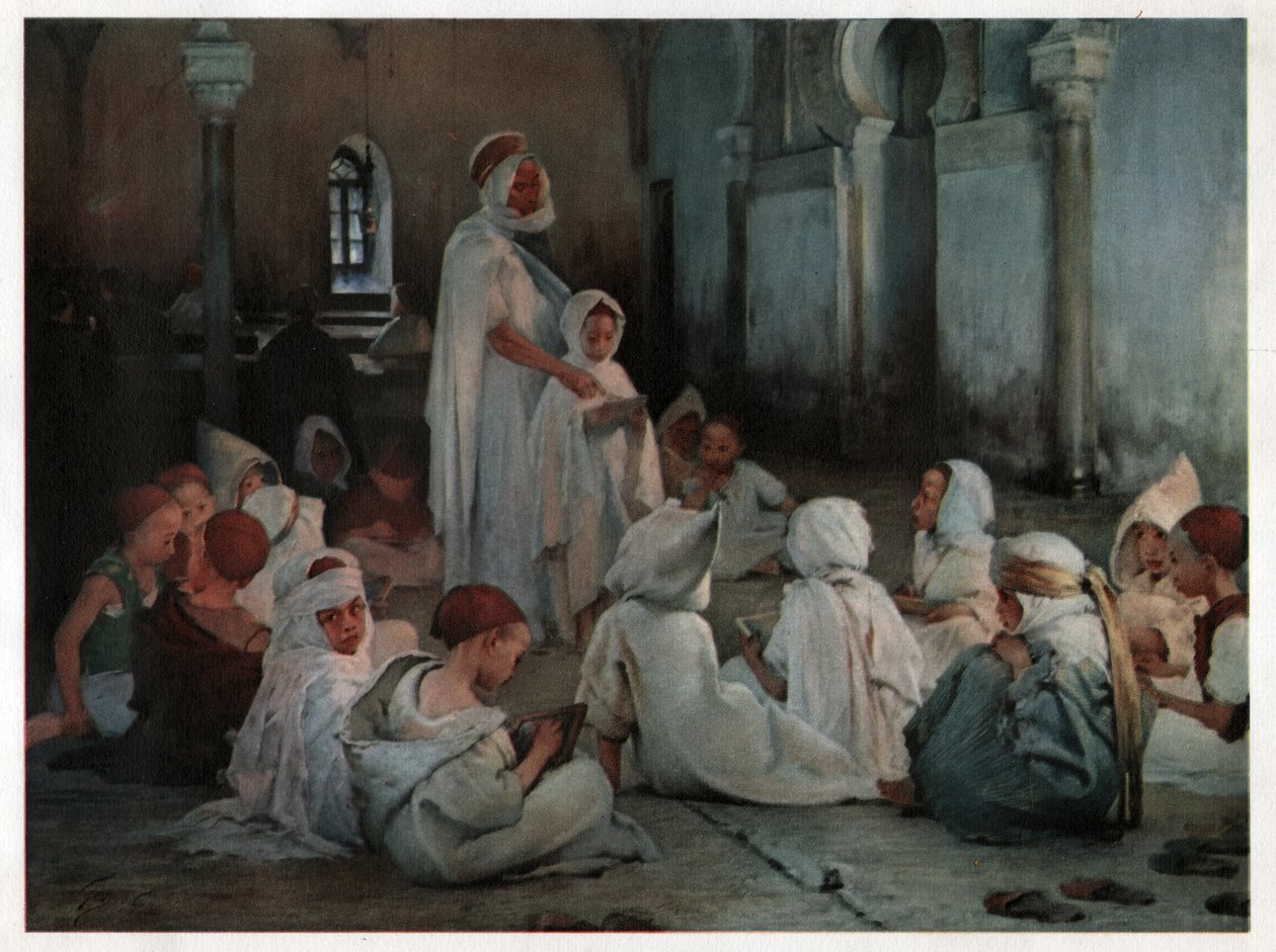 Szkoła koraniczna. Szkoła koraniczna. autorstwa Unknown