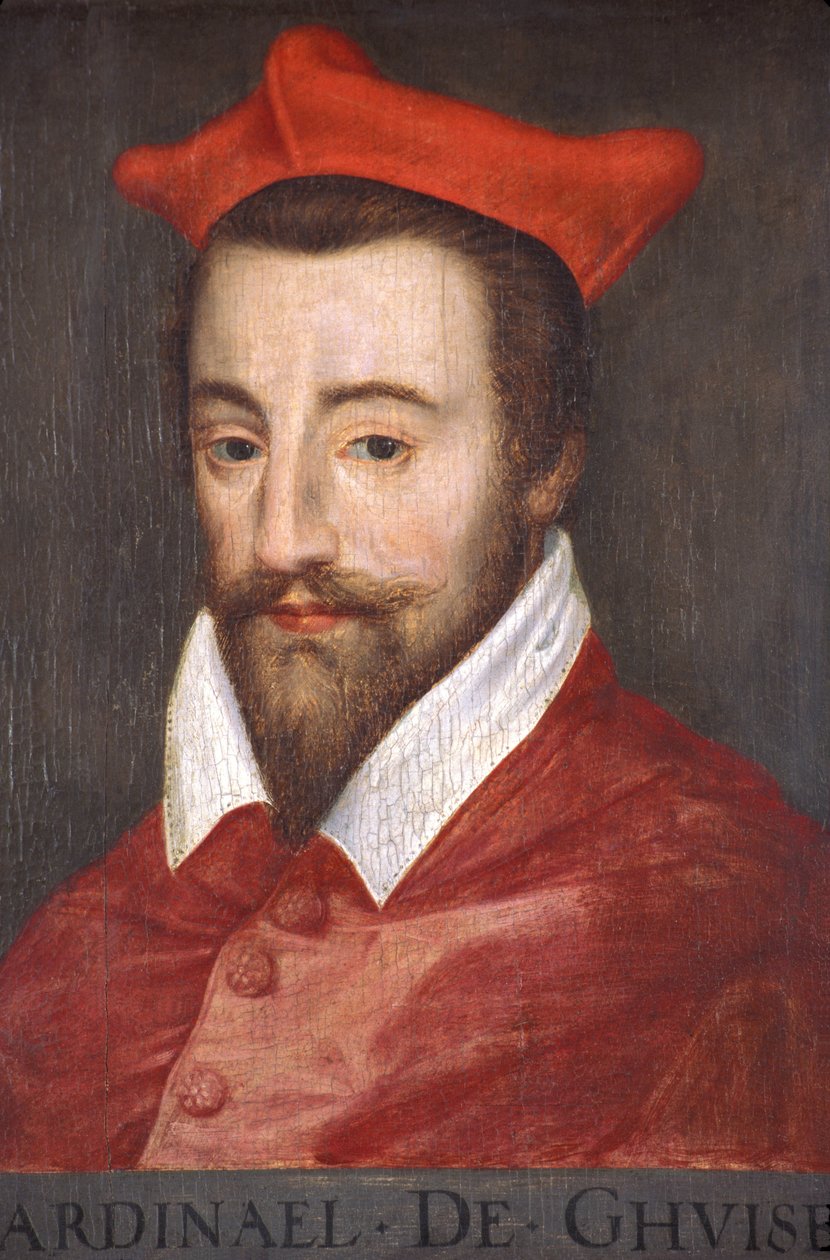 Indre & Loire N* 026 - Chateau dAzay-le-Rideau - Pokój N* 4 - Portret kardynała Guise (Ludwik II Lotaryngii, zwany kardynałem Guise, a następnie Lotaryngii, 1555-1588) autorstwa Unknown
