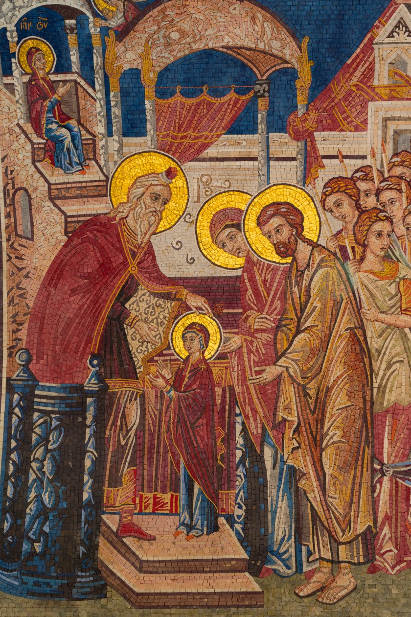 Mozaika w Manastir Ostrog, Czarnogóra autorstwa Unknown