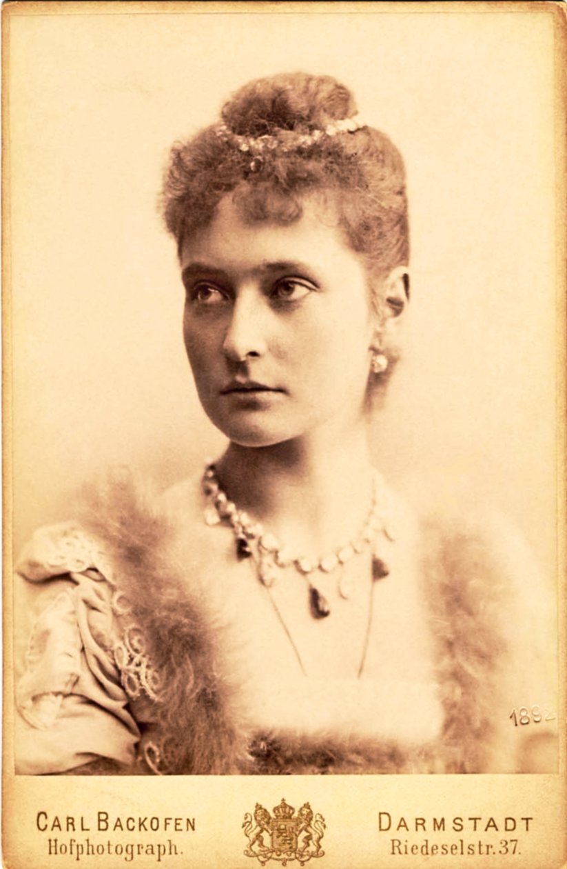 Rosyjska cesarzowa Aleksandra Fiodorowna, 1892. autorstwa Unknown