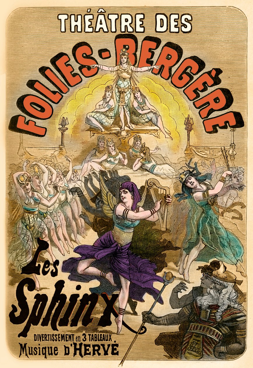 Teatr des Folies-Begère - plakat autorstwa Unknown
