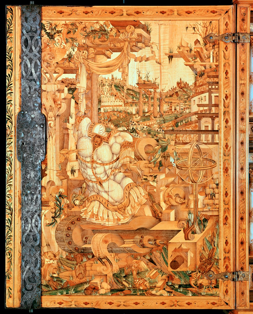 Szafka Wrangelschrank, 1566 (drewno) autorstwa Unknown
