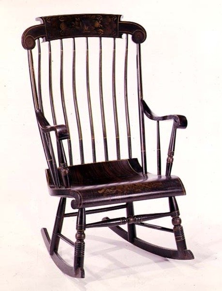 Rocker Boston, 1832 (klon i sosna) autorstwa American School