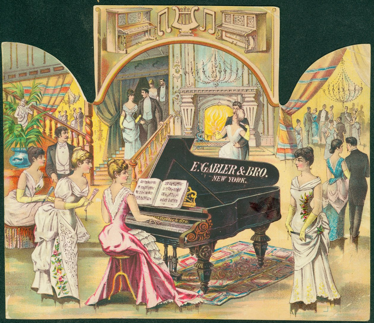 E. Gabler & Bro., Nowy Jork [fortepiany] autorstwa American School