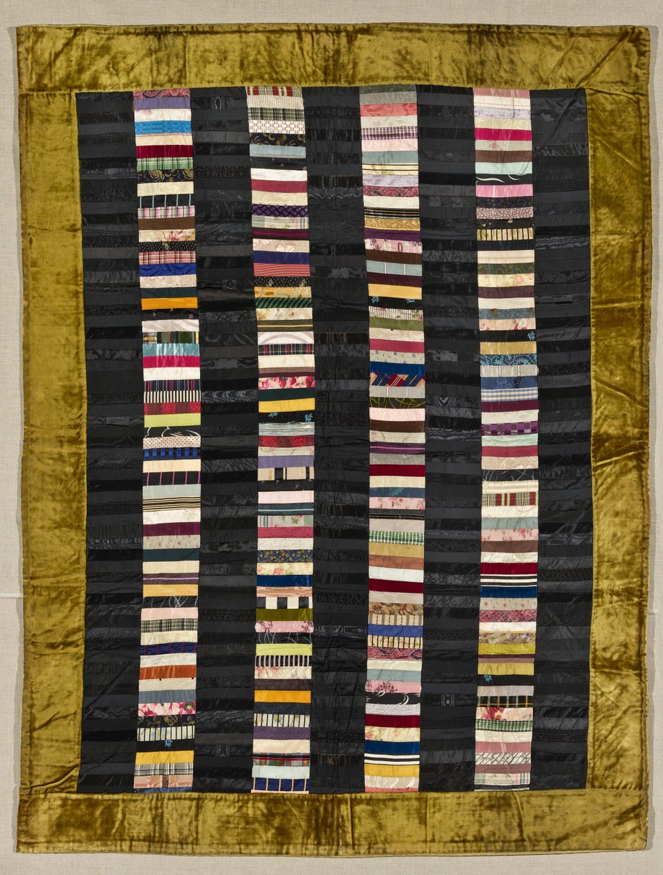 Strippie Quilt, c.1880 (торго ба хилэн)поли autorstwa American School