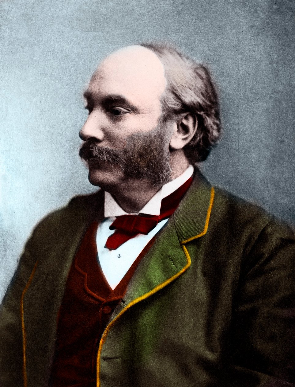 Portret Johna Williama Strutta 3. barona Rayleigha (1842-1919) autorstwa English Photographer