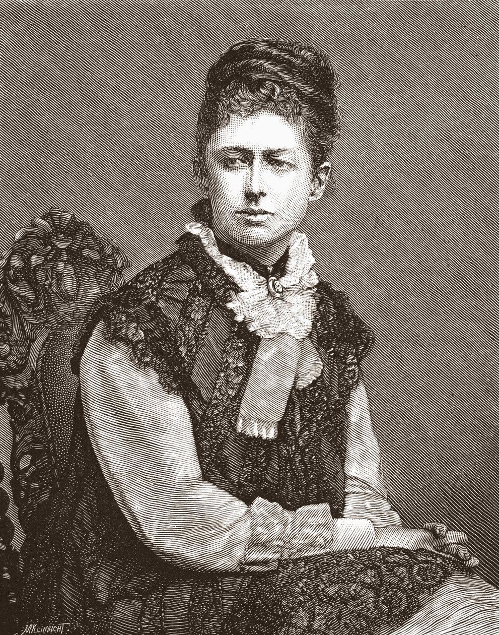 Elizabeth Southerden Thompson, z The Magazine of Art, opublikowanej w 1878 r. autorstwa English School