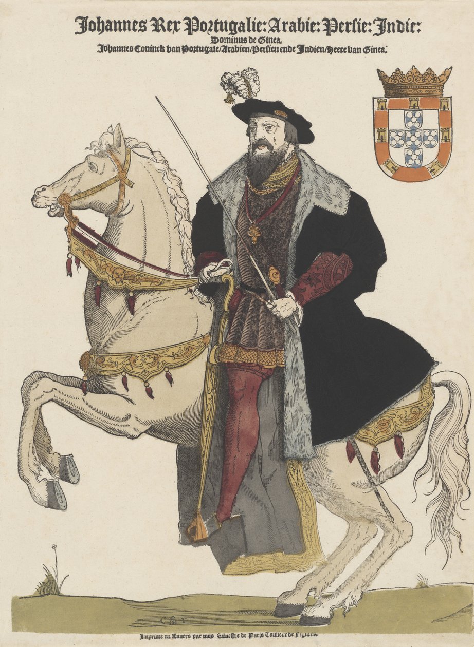 Jan III Portugalski (1502-1557), pub. XVI w. autorstwa Flemish School