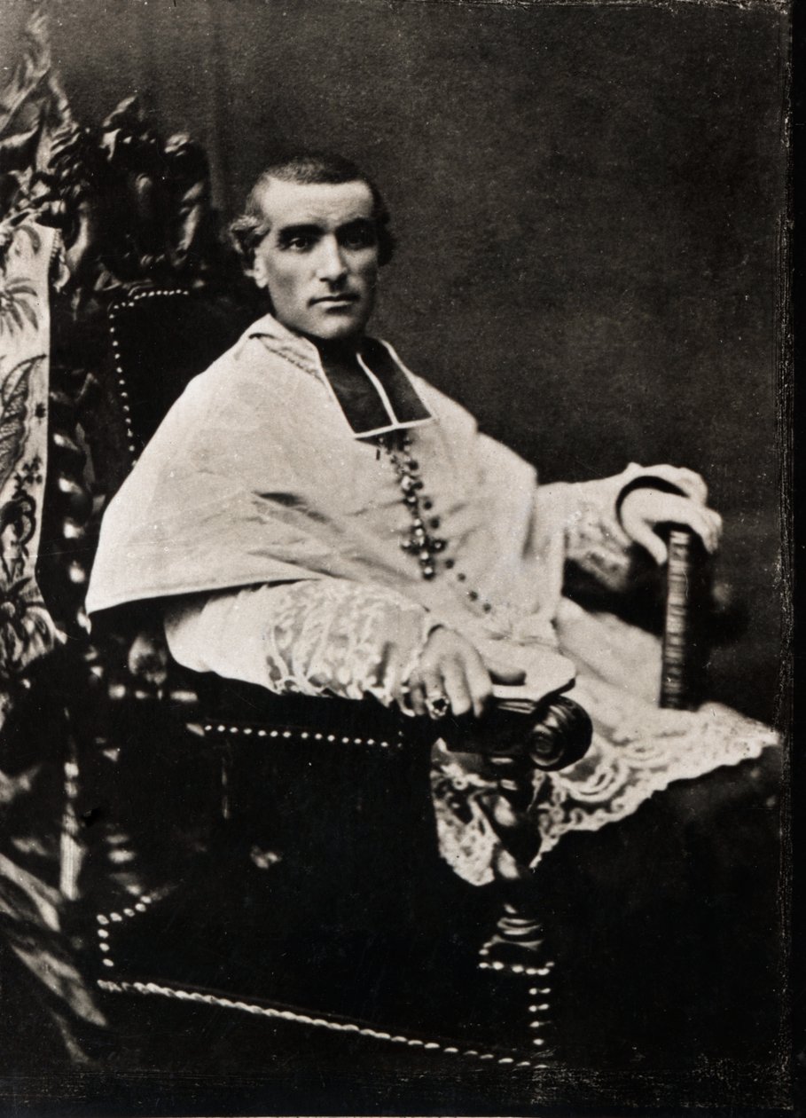 Portret Adolphe Perraud (1828-1906), francuskiego kardynała i akademika. autorstwa French Photographer