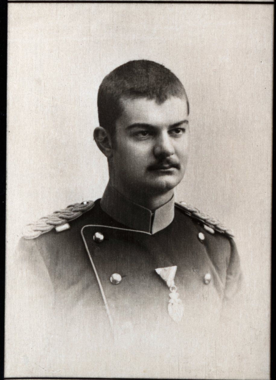 Portret Aleksandra I Obrenovica z Serbii (1876-1903), króla Serbii. autorstwa French Photographer