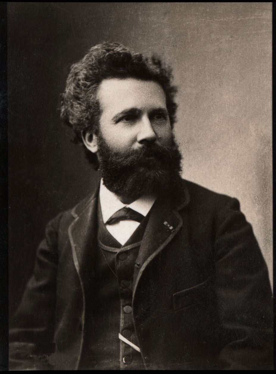 Portret Camille Flammarion (1842-1925), francuskiego astronoma i pisarza. autorstwa French Photographer