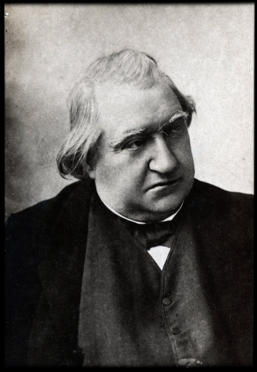 Portret Ernesta Renana (1823-1892), francuskiego filozofa i pisarza. autorstwa French Photographer