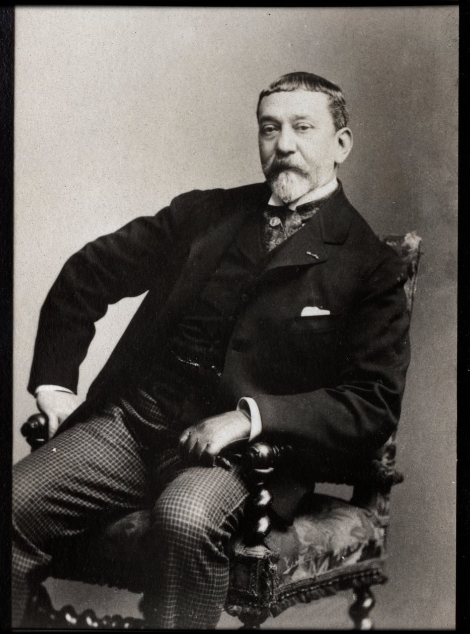 Portret Ferdinanda Roybeta (1840-1920), francuskiego malarza i rytownika. autorstwa French Photographer