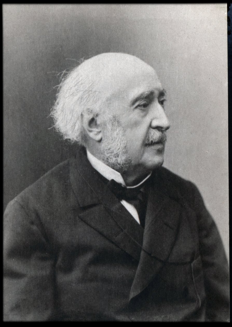 Portret Francois Jules Suisse (Jules Simon) (1814-1896), francuskiego męża stanu i filozofa. autorstwa French Photographer