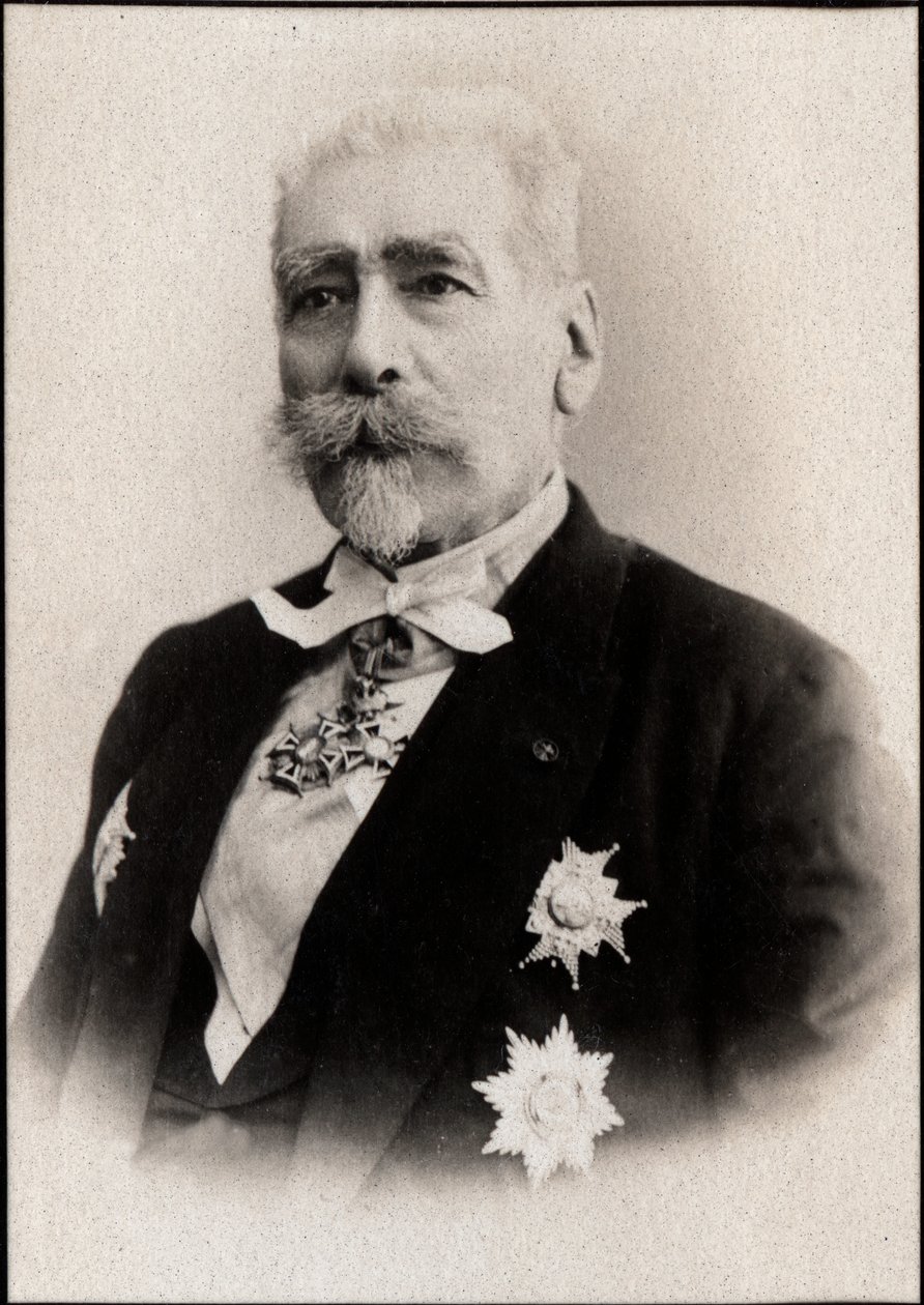 Portret generała Francois Charles du Barail (1820-1902), francuskiego generała majora i polityka. autorstwa French Photographer