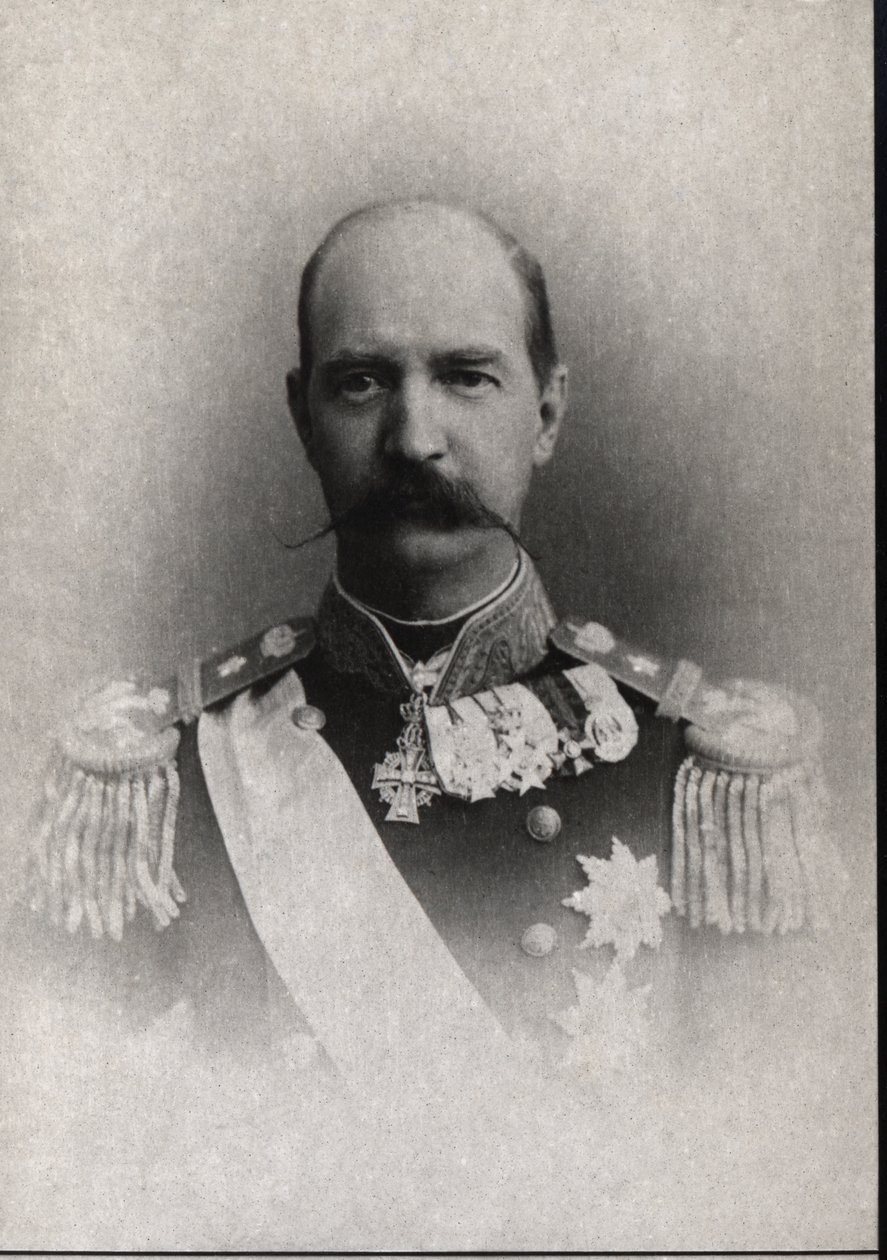 Portret Jerzego I Grecji (1845-1913), króla Grecji. autorstwa French Photographer