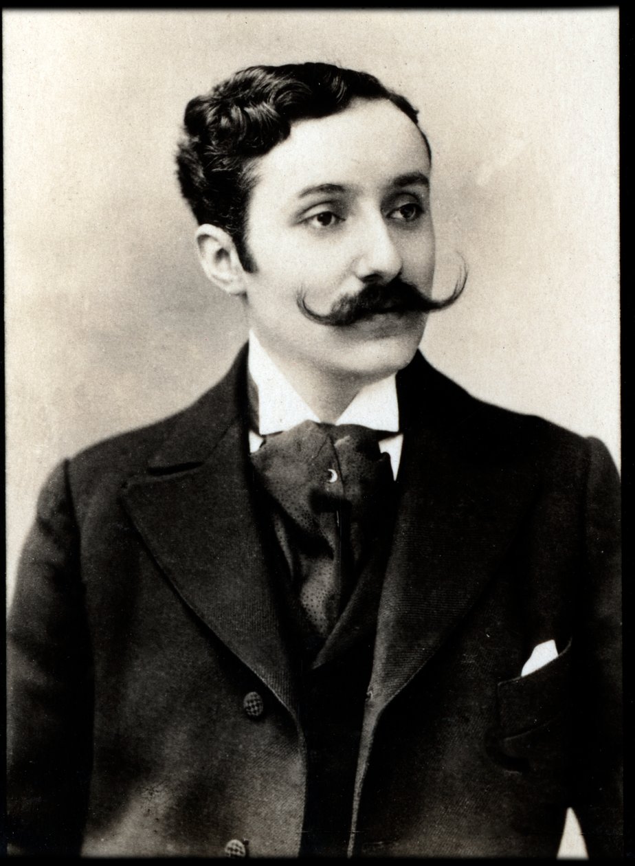 Portret Georgesa de Porto Riche (1849-1930), francuskiego dramaturga i powieściopisarza. autorstwa French Photographer