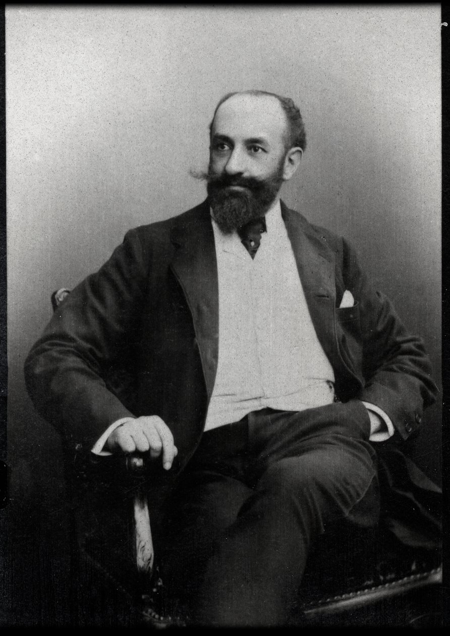 Portret Jacquesa Normanda (1848-1931), francuskiego pisarza. autorstwa French Photographer