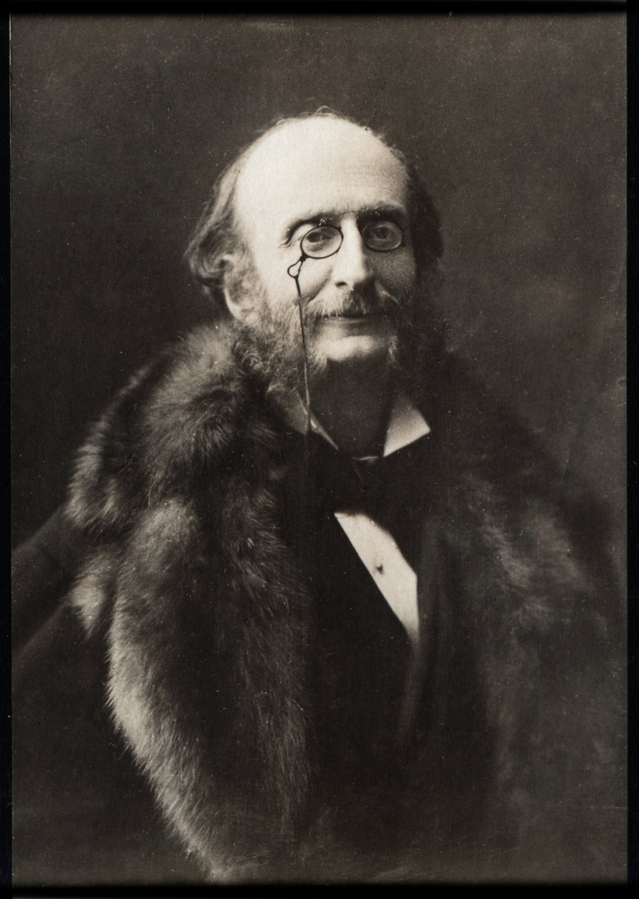 Portret Jacquesa Offenbacha (1819-1880), francuskiego kompozytora i wiolonczelisty. autorstwa French Photographer
