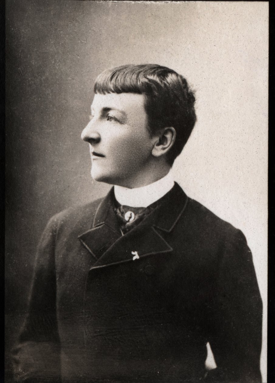 Portret Jane Henriette Magre (1851-1916), francuskiej archeolog i pisarki. autorstwa French Photographer