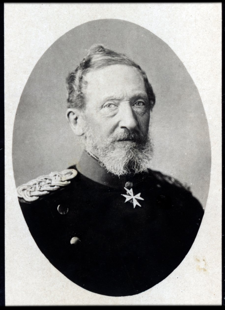 Portret Leonharda (Leonarda) Grafa von Blumenthal (1810-1900), feldmarszałka pruskiego. autorstwa French Photographer