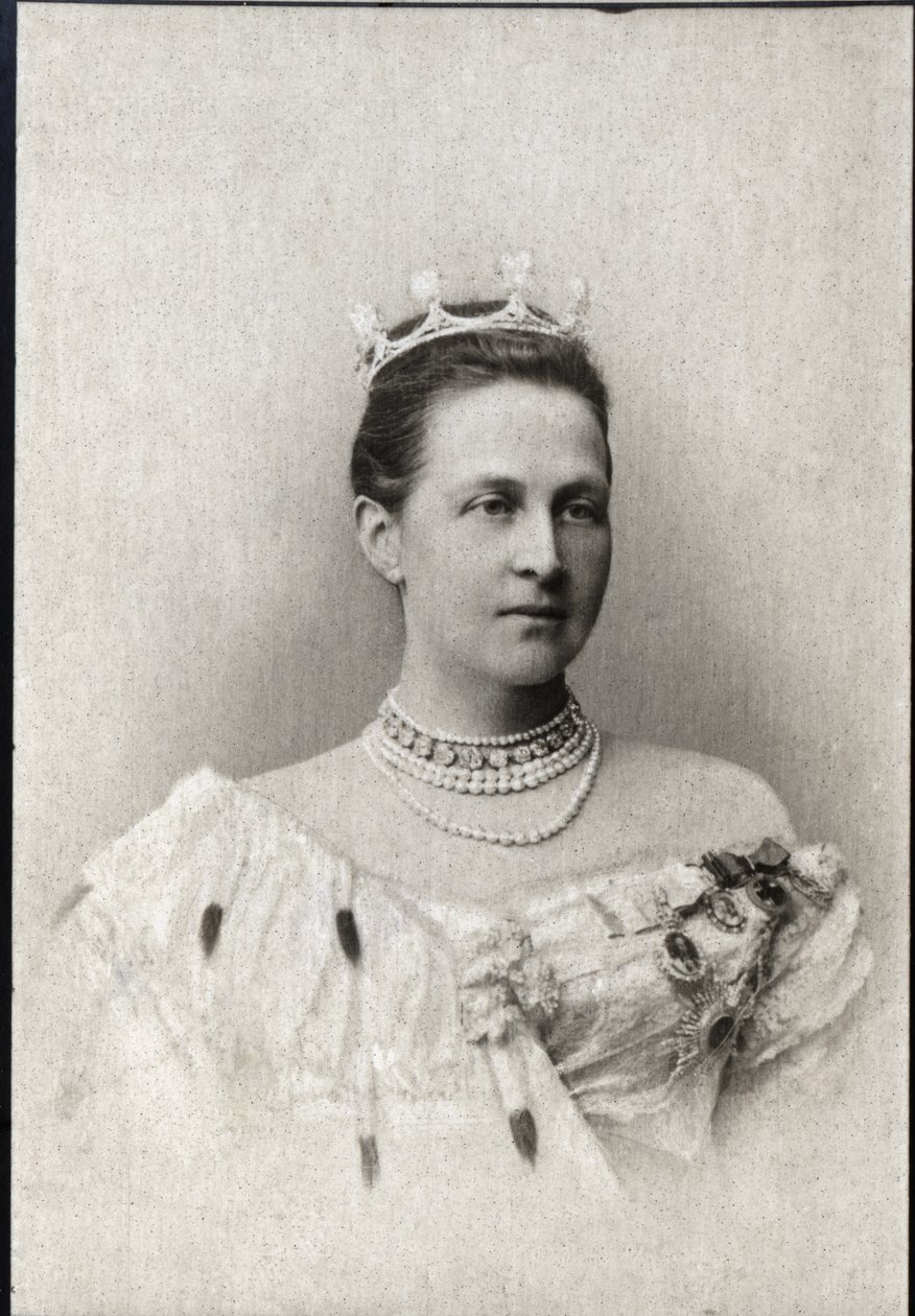Portret Olgi Konstantinovny z Rosji (1851-1926), królowej Grecji. autorstwa French Photographer