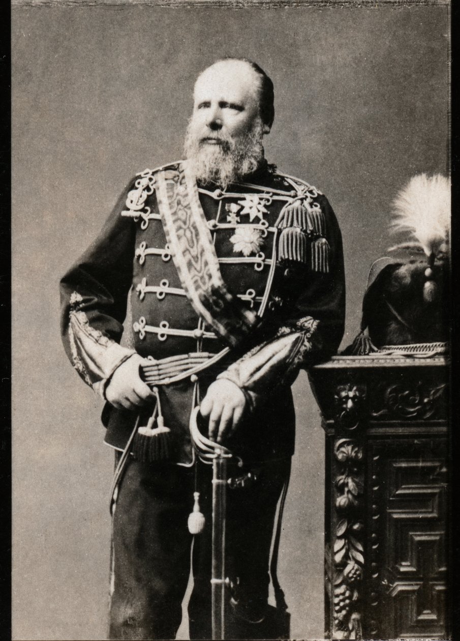 Portret Wilhelma III Niderlandzkiego (1817-1890), króla Niderlandów. autorstwa French Photographer