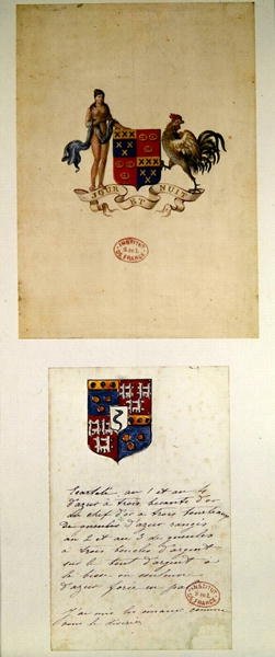 Herby Honore de Balzac (1799-1850) (wc na papierze) autorstwa French School