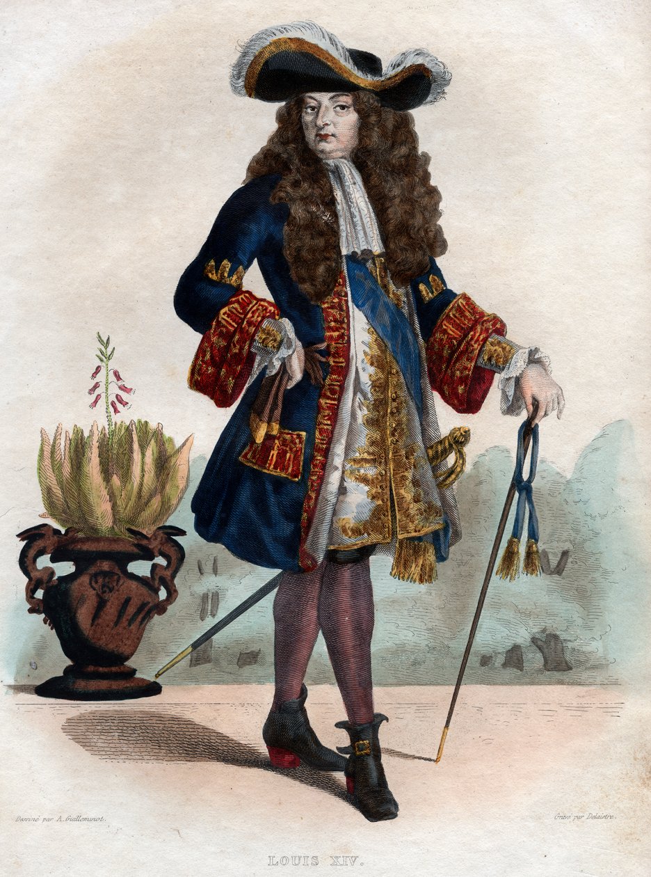 Portret Ludwika XIV Francji (1638-1715), króla Francji. autorstwa French School