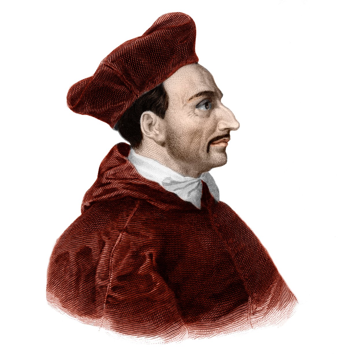 Portret św. Karola Boromeusza (1538-1584) kardynała arcybiskupa. autorstwa French School
