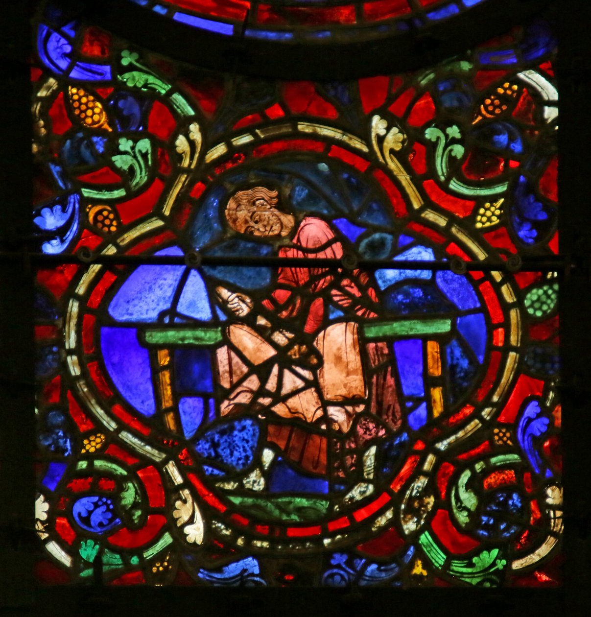 Szewcy, scena z życia św. Marcina, katedra w Chartres autorstwa French School